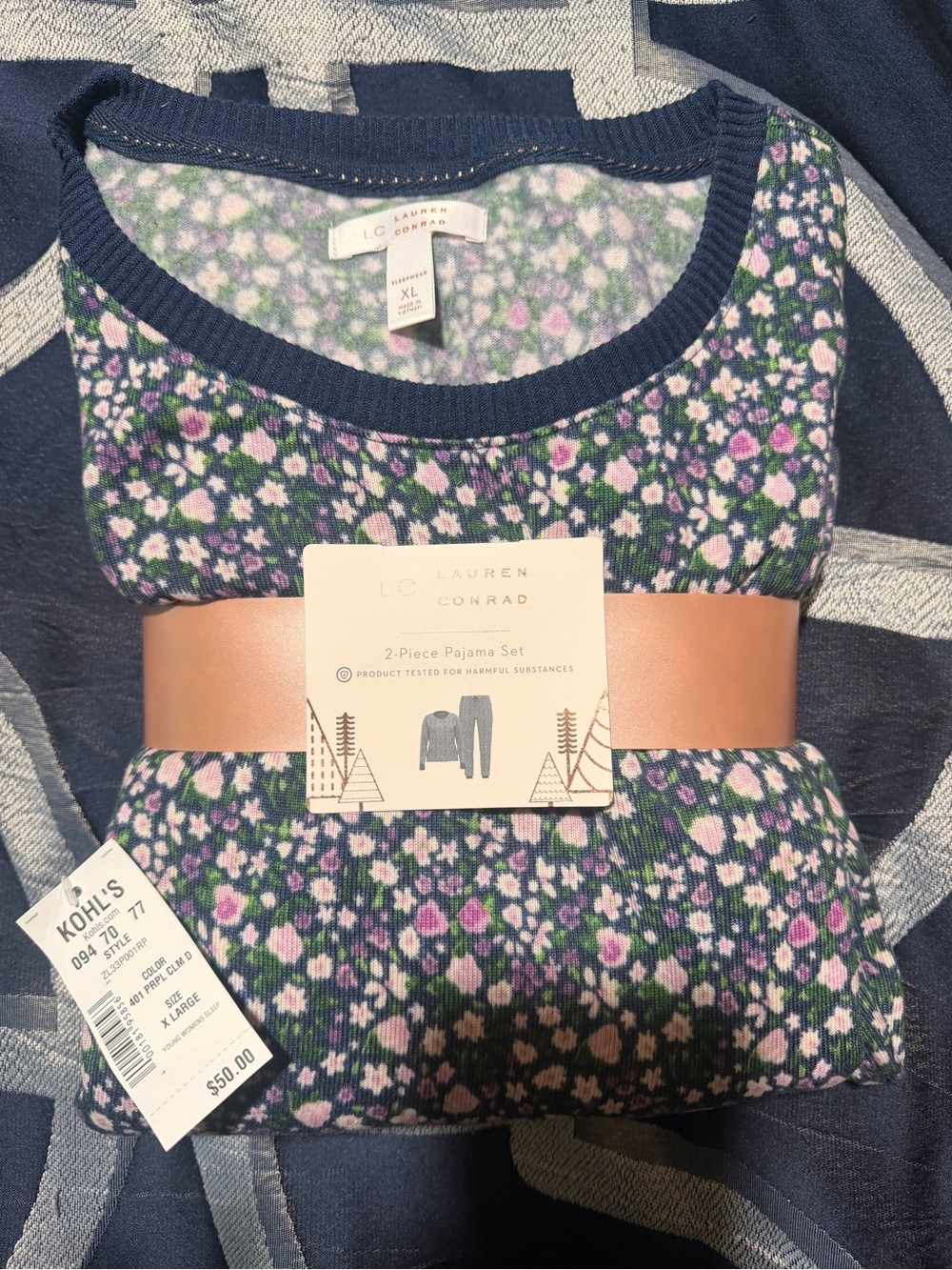 Lauren Conrad two-piece pajama set